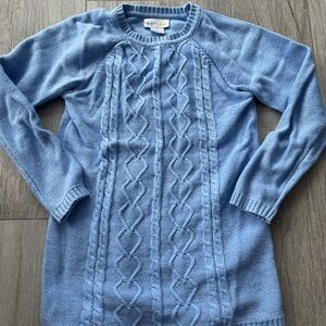 Blue Cable Knit girl’s Sweater